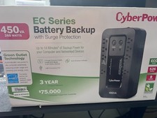 CYBERPOWER EC450G ECOLOGIC BATTERY BACKUP 450VA/260W 8 OUTLETS - BLACK picture