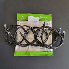 New Pack of 5 Rankie 3ft Ethernet Cables R-1302B-CB/B20 Cat#JK picture
