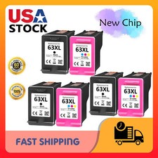 63 Ink Cartridge Combo Pack Replacement for HP Ink 63 XL 63XL LOT picture