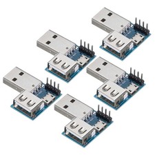 5 Pcs 4Pin USB Adapter Board  Micro Male to Female Adapter Board with Pin Header picture
