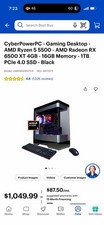 CyberPowerPC Gaming Desktop Ryzen 5 5500 RX 6500 XT 16GB 1TB SSD picture