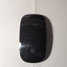 Apple Magic Mouse A1657 BLACK/SPACE GRAY - CHARGES 100% - WORKING CONDITION picture