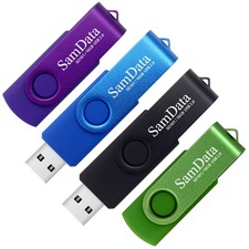 SamData 16GB USB Flash Drives 4 Pack Thumb 16GB, Multicoloured 16GB*4  picture