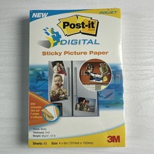 3M Post-It Digital Sticky Picture Paper 4 x 6 Matte - 25 Sheets - Discontinued picture