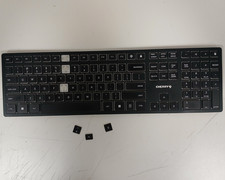 Cherry DW 9500 Slim Rechargeable Wireless Keyboard *BROKEN KEYCAPS* - NO BOX picture