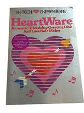 Heartware Note Maker Hi Tech Expressions 1986 Commodore Atari Flip Disk Tested picture