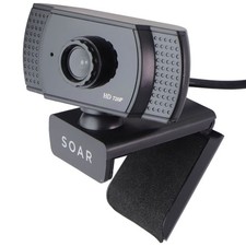 Soar Premium 720p HD Web Cam with Auto Focus and Microphone - Black picture
