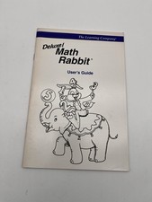The Learning Company Deluxe Math Rabbit User Guide ONLY picture
