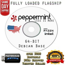 Peppermint OS Flagship 64-Bit (Debian Base) Fully Loaded Version Bootable DVD picture