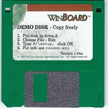 ITHistory SOFTWARE IBM  (1994)  WINBOARD Demo 1.04A  3.5