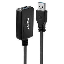LINDY 43155 5m USB 3.0 Active Extension Cable, Black picture