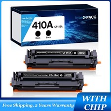 2-Pack CF410A Black Toner with Chip for HP 410A LaserJet Pro MFP M377dw M477fnw picture