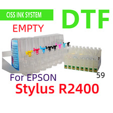 Refillable Empty Cis ciss ink system for Stylus R2400 Printer DTF Printing * picture
