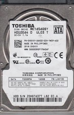 MK1656GSY TOSHIBA 160 GB HDD 2.5