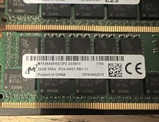 Micron 64GB (2x32GB) DDR4 RDIMM ECC Registered PC4-2400T 288-Pin RAM picture