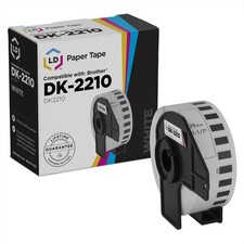 LD Compatible Brother DK-2210 White Label Tape / 1.1 in x 100 ft picture