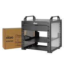 4U Network Rack, 10 inch Mini Server Rack with 2 Side Translucent Panels & 2 ... picture