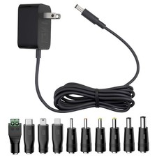 12V 2A AC Adapter Charger with 10 Tips- Universal Power Supply for LED... picture
