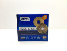 Ativa Lightscribe DVD+R 4.7GB 16x 120Min 10 Pack - SEALED NEW picture