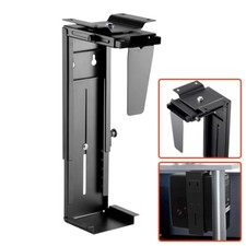 Under Desk CPU PC Mount Holder Adjustable Computer Tower Case Rotate Home Office picture