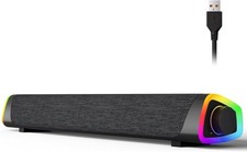 SOULION R30+ Bluetooth Computer Speakers USB Sound Bar w/ LED for PC/Laptop picture