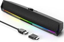 Computer Speakers for Desktop,PC Speakers Gaming Sound bar with Black-fabric picture