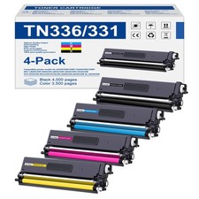 TN336 Compatible Toner Cartridge High Yield for Brother HL-L8350CDW 4 Pack picture