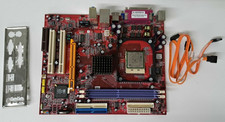 PC Chips M963G Motherboard Intel Celeron Socket 478 DDR2 mATX w/ I/O shield picture
