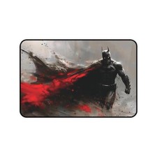 Batman Desk Mat, Comic Book Mouse Pad, Superhero Office Decor, Gaming Mousepad picture