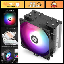 120mm RGB CPU Cooler, 4 Heat Pipes, 1550RPM Quiet Fan, AMD/Intel Compatible picture