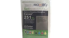 ROXGO CLI-251XL 251XL Compatible Ink Cartridges 4 Pack Black Cyan Magenta Yellow picture