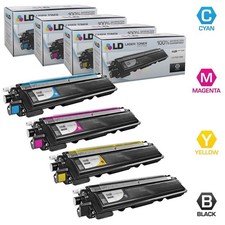 LD 4pk for Brother TN210 Black & Color Cartridge Set TN-210 TN 210 HL-3075CW picture