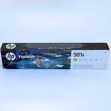 New Sealed Genuine HP 981A Page Wide Yellow Ink Cartridge J3M70A 2024 picture