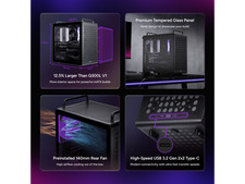 Cooler Master QUBE 340 Micro-ATX Compact -Tower PC Case - Customizable Modular picture