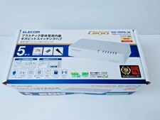 ELECOM EHC-G05PN-JW 5-Port Gigabit LAN Hub Discontinued Japan Model New & Seald picture