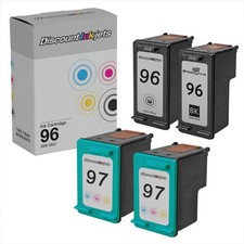 4PK DI Ink Replacement for HP 96 (2xblk) & HP 97 (2xColor) Use in 8750gp 8750xi picture