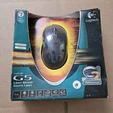Logitech G5 USB Laser Gaming Mouse - Black/Blue - VGC (910-000093) picture