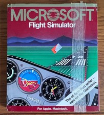 Vintage Microsoft Flight Simulator for Macintosh with floppy and accessories picture