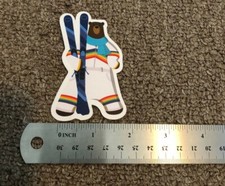 RARE Salesforce Cody the Bear Skiing Holiday Sticker  picture