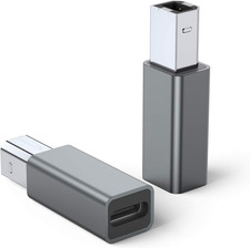 USB C Female to Printer Male Adapter , USB Type C to USB B Convert Connector picture