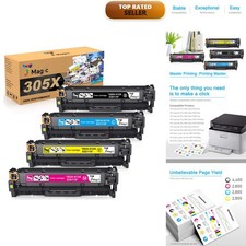 7MAGIC Toner Cartridge 305A CE410X for LaserJet Pro 300/400 M375nw M451 M475 picture