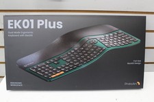 ProtoArc EK01 Plus Ergonomic Split Bluetooth Keyboard USB Wireless Backlit Green picture