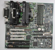 QDI Legend IV Dual Slot 1 ISA Retro Motherboard + 2x Pentium II 300MHz + 384MB RAM picture