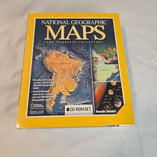 National Geographic Maps Complete Collection 8 CD-ROM Set 2001 Windows Box picture