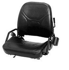 NEW WISE FORKLIFT SEAT Vinyl FLIP DOWN with SEAT BELT Universal picture