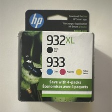 HP 932XL/933 Genuine Original Inkjet Ink Cartridges 4-Pack CMYK picture