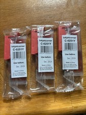 3x Compatible Canon CLI-251Y Yellow Ink Cartridges New Sealed Exp 12/2024 picture