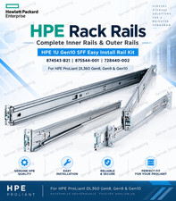 HPE 1U Gen9 Gen10 SFF Easy Install Rail Kit 874543-B21 875544-001 728440-002 picture