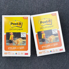 Post It Picture Paper Matte 130 Sheets Total 2 Packs of 65 Inkjet 3M Sealed New picture