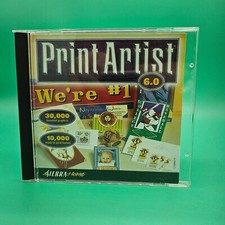 PRINT ARTIST 6.0 PC CD Rom 1999 Sierra Home 175K Graphics Complete Tested VG+ picture